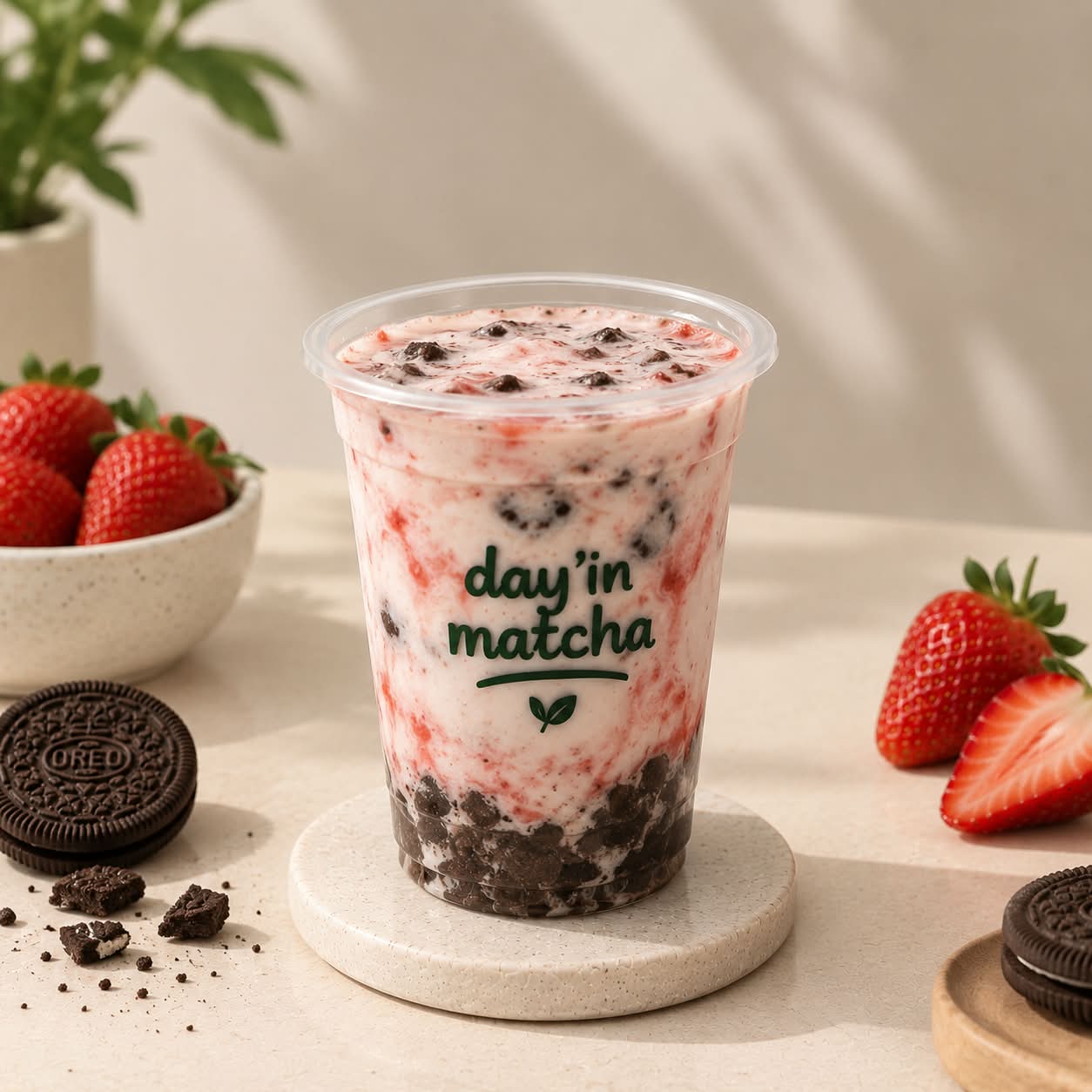 Strawberry Oreo (Day'in Matcha)